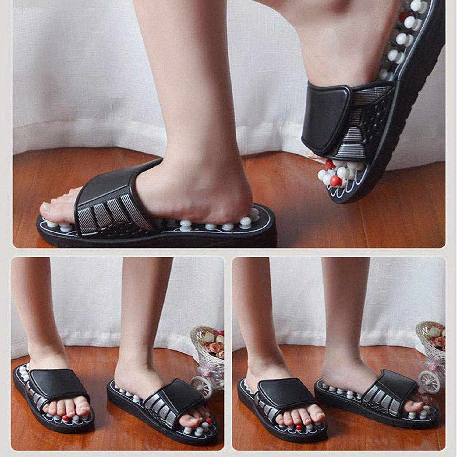 Magnetic Therapy Spring Acupressure Paduka Accu Slippers for Full Body Blood Circulation Natural Paduka Slippers For Men and Women (Unisex) Multisize Magnetic Therapy Spring Acupressure Paduka Accu Slippers for Full Body Blood Circulation Natural Paduka Slippers For Men and Women (Unisex) Multisize